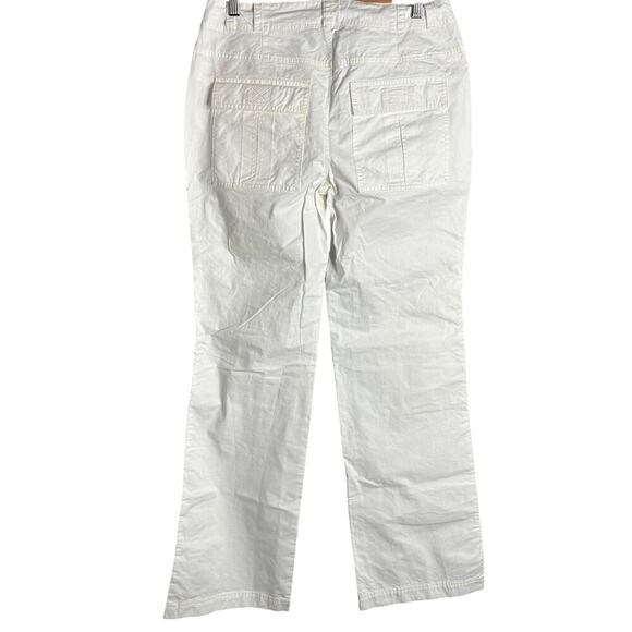 Free People The Thing Is Low Rise Utility Pants Optic White Size 8 - Picture 3 of 5